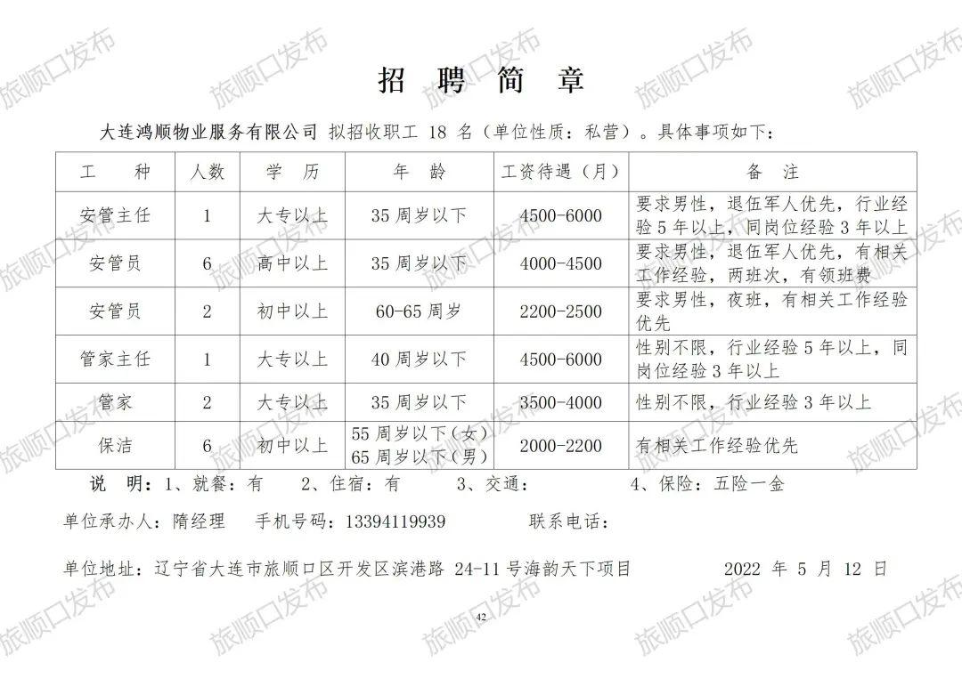 旅顺开发区最新招聘信息全面解析