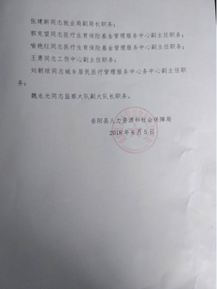 保亭黎族苗族自治县人力资源和社会保障局人事最新任命通知