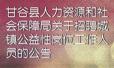 贵德县人力资源和社会保障局最新招聘信息全面解析